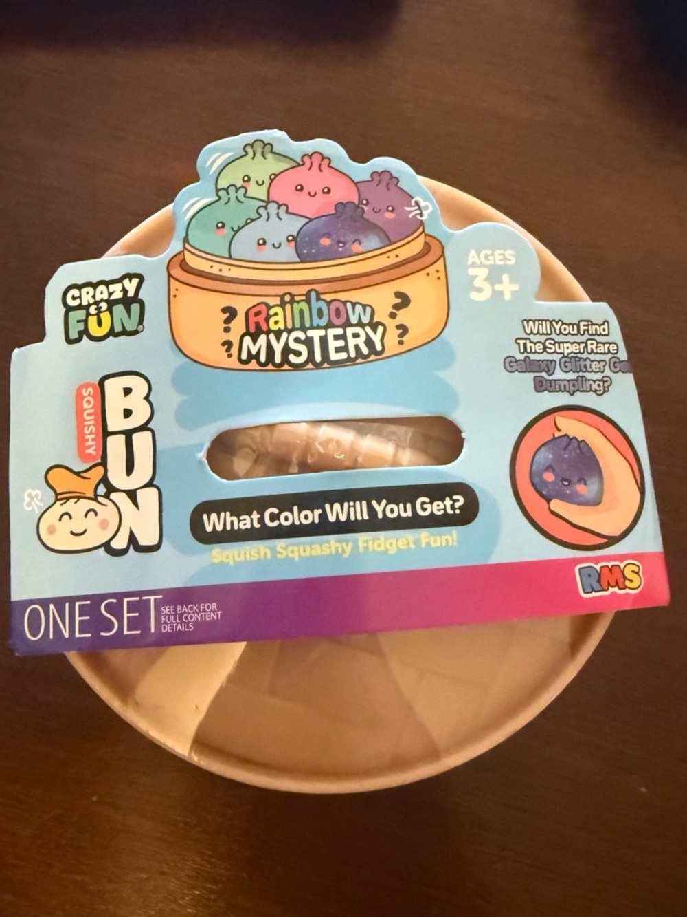 Rainbow Mystery Squishy Bun - Beige